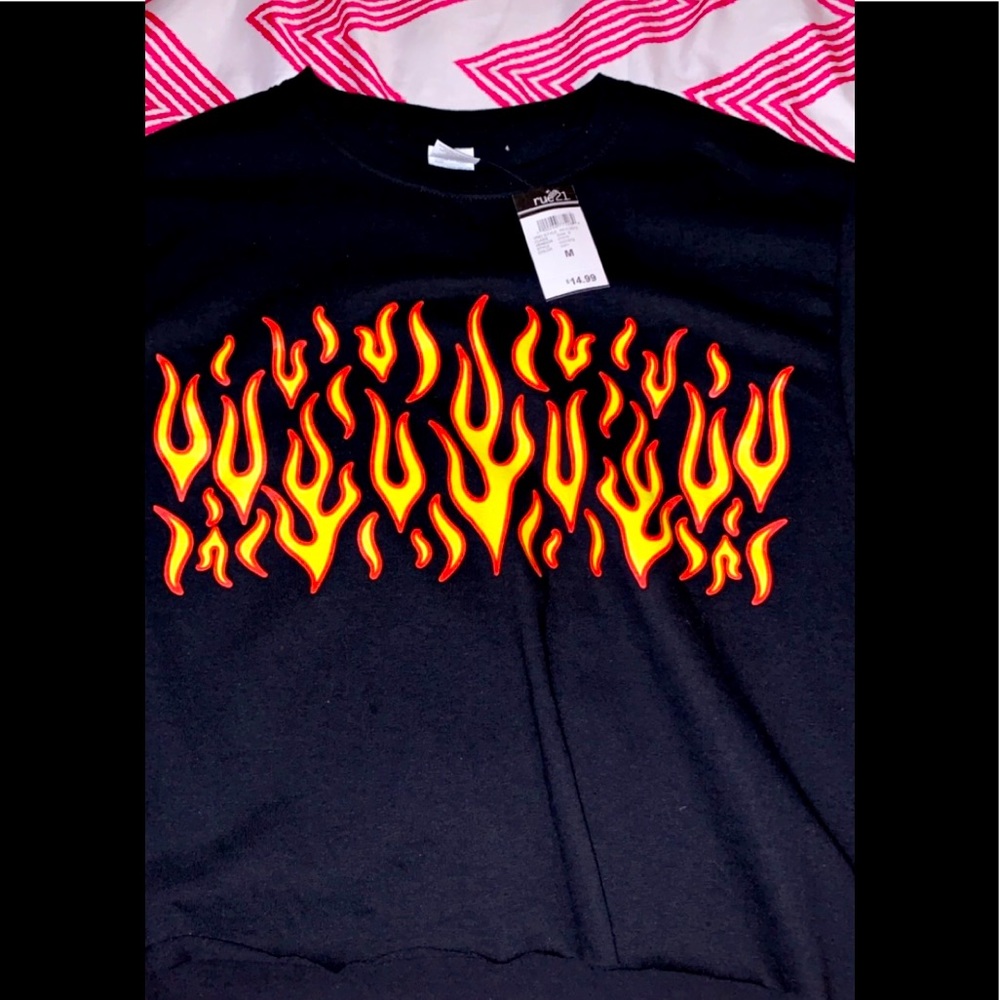 Flame crop top